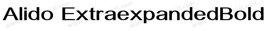 Alido ExtraexpandedBold字体转换